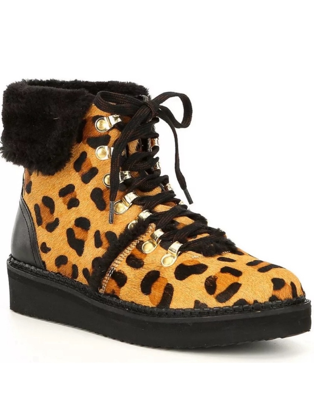 NEW Tonkin Leather Leopard Boots